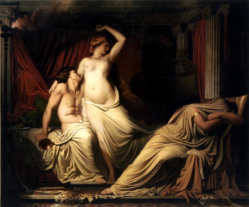 Armand-Félix Jobbé-Duval, La Fiancée de Corinthe, 1852, huile sur toile 