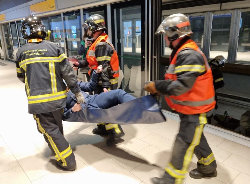 Incendie Dans La Ligne B, Un Faux Feu Pour Un Exercice Bien Réel