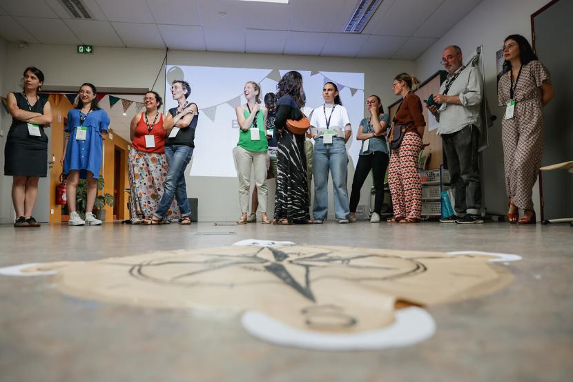 Groupe de participants au bilan de la saison 2 du printemps citoyen proposé par Rennes Métropole.