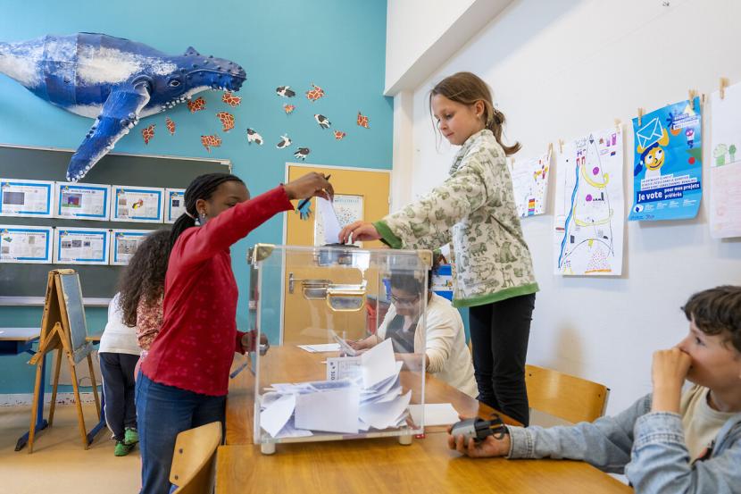 Votants lors du Budget participatif des enfants