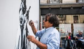 Blek le Rat a inauguré le MUR de la rue Vasselot dimanche 1er septembre 2019